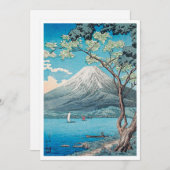 Mount Fuji vanaf Lake Yamanaka print door H.Takaha Kaart (Voorkant / Achterkant)