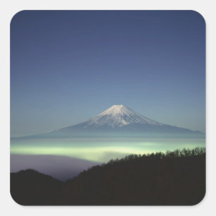 Mount Fuji Vierkante Sticker