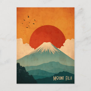 Mount Fuji vintage Briefkaart
