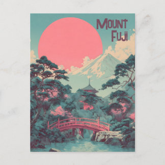 Mount Fuji vintage Briefkaart