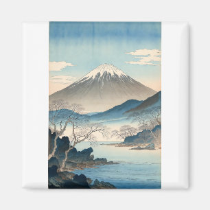 Mount Fuji Vintage Origineel Ontwerp van de Kunste Magneet