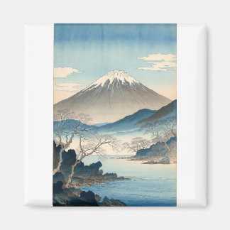 Mount Fuji Vintage Orignal Artist's Design Magnet Magneet