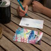 Mount Fuji Waterverf Briefkaart