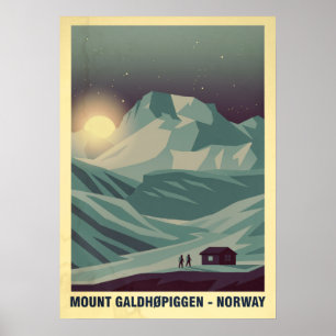 Mount Galdhøpiggen Noorwegen V05 Poster