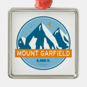 Mount Garfield New Hampshire Stars Moon Metalen Ornament