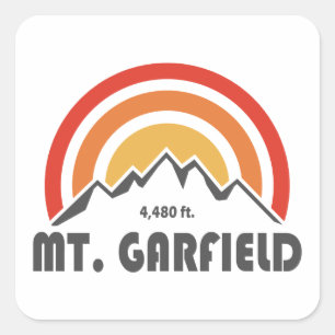 Mount Garfield New Hampshire Vierkante Sticker