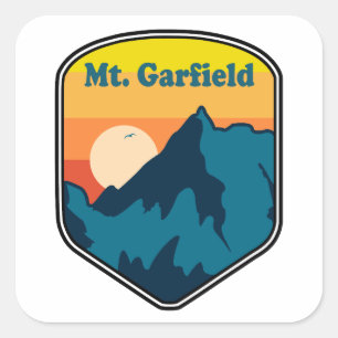 Mount Garfield New Hampshire Zonsopgang Vierkante Sticker
