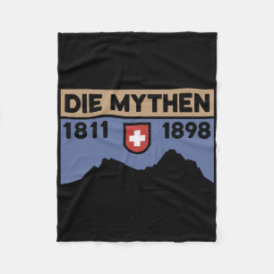 Mount Grosser Mythen Wandel Mountainbike Zwitserse Fleece Deken