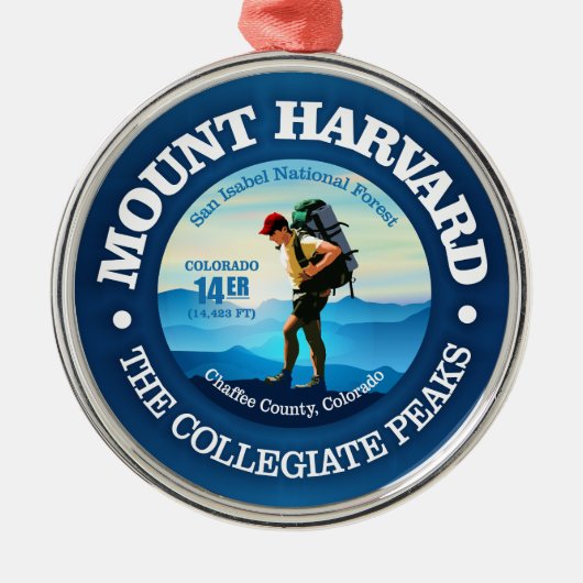 Mount Harvard (C) Metalen Ornament (Voorkant)