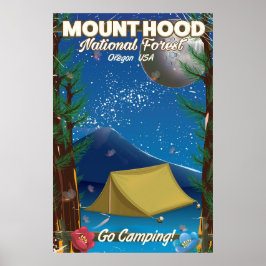 Mount Hood National Forest Reisposter Poster