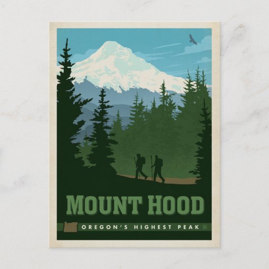 Mount Hood, OR Aankondigingskaart (Voorkant)