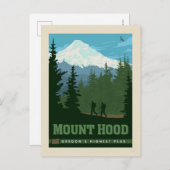 Mount Hood | Oregon Briefkaart (Voorkant / Achterkant)