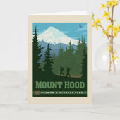 Mount Hood | Oregon Kaart (Gele Bloem)
