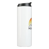 Mount Hood Oregon Retro Thermosbeker (Gedraaid links)