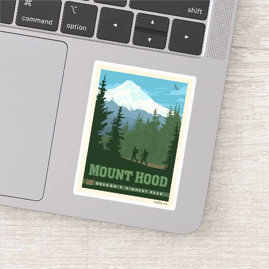 Mount Hood | Oregon Sticker (Detail)