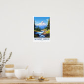 Mount Hood Oregon Travel Print (Keuken)
