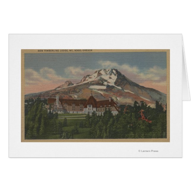 Mount Hood, Oregon - Uitzicht van de New Timberlin (Voorkant Horizontaal)