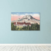 Mount Hood, Oregon - Uitzicht van de New Timberlin Canvas Afdruk (Insitu (Houten vloer))