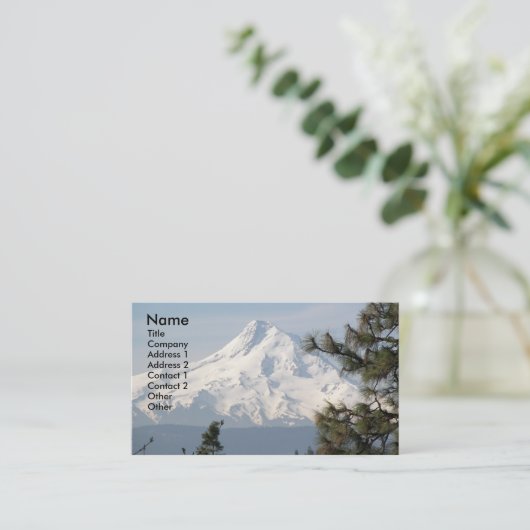 Mount Hood Summit Landschap Visitekaartje (Staand voorkant)