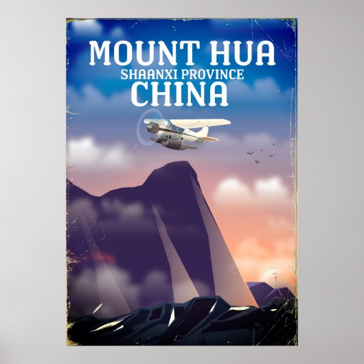 Mount Hua China  flight poster (Voorkant)