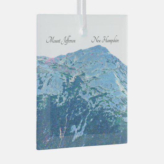 Mount Jefferson Glass Ornament (Voorkant Rechts)
