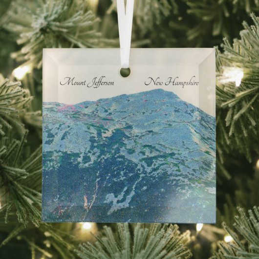 Mount Jefferson Glass Ornament (Insitu)