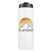 Mount Jefferson New Hampshire Retro Thermosbeker (Voorkant)