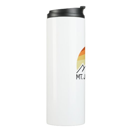 Mount Jefferson New Hampshire Retro Thermosbeker (Gedraaid links)