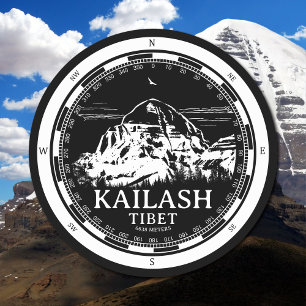 Mount Kailash - Gang Rinpoche Tibet Ronde Kartonnen Onderzetter