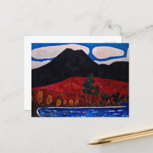 Mount Katahdin, herfst door Marsden Hartley Feestdagenkaart