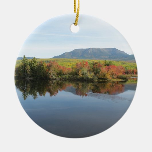 Mount Katahdin Keramisch Ornament (Voorkant)
