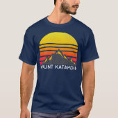 Mount Katahdin Maine Sunset Hiking Mountain T T-shirt (Voorkant)