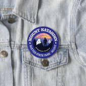 Mount Katahdin (rd2) Ronde Button 7,6 Cm (In situ)