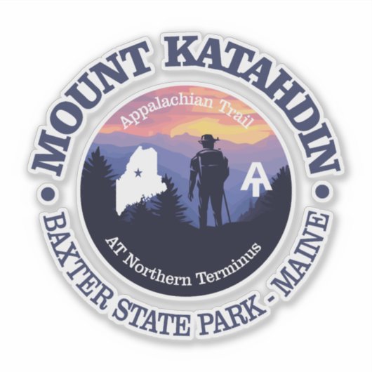 Mount Katahdin (rd2) Sticker (Voorkant)
