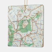 Mount Kenya Map Keramisch Ornament (Links)