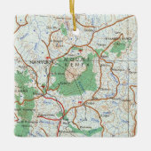 Mount Kenya Map Keramisch Ornament (Voorkant)