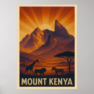 Mount Kenya V04 Poster