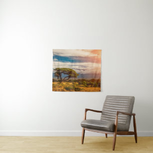 Mount Kilimanjaro   Amboseli, Kenia Wandkleed