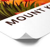 Mount Kilimanjaro Tanzania Reisprint Poster (Hoek)