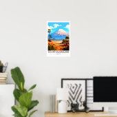 Mount Kilimanjaro Tanzania Reisprint Poster (Thuiskantoor)