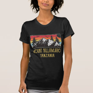 Mount Kilimanjaro Tanzania Vintage Retro Climbing T-shirt