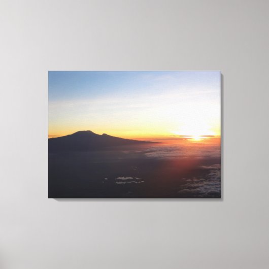 Mount Kilimanjaro zonsopgang Canvas Afdruk (Voorkant)