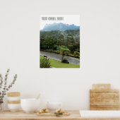 Mount Kinabalu Mountain en Borneo Oerwoud Poster (Keuken)