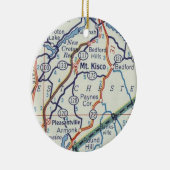 Mount Kisco  Map Keramisch Ornament (Rechts)