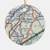 Mount Kisco  Map Keramisch Ornament (Voorkant)