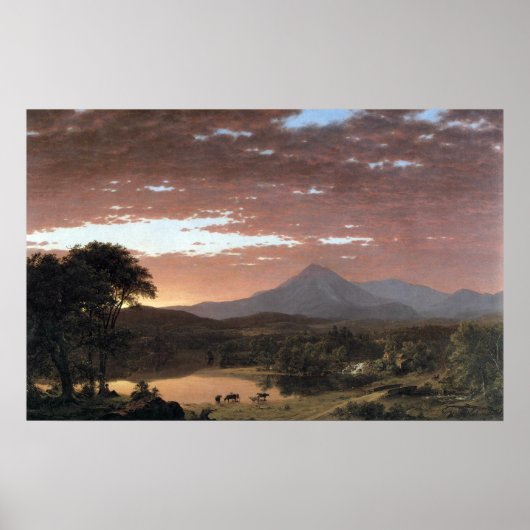 Mount Ktaadn (Katahdin) door de Frederic Edwin Chu Poster (Voorkant)