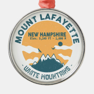 Mount Lafayette Summit N.Hampshire - Retro  Metalen Ornament