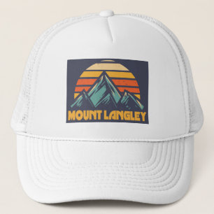 Mount Langley California Retro Turquoise Trucker Pet