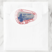 Mount Lemmon klimmer Carabiner Ovale Sticker (Tas)