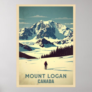 Mount Logan Canada V04 Poster